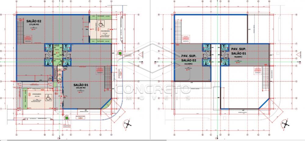 Salão de festas em AutoCAD