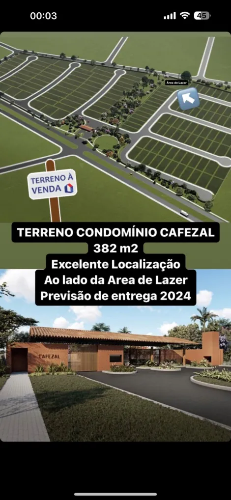 imagem 1 - Terreno Condomínio Cafezal II imagem 1 - Terreno Condomínio Cafezal II