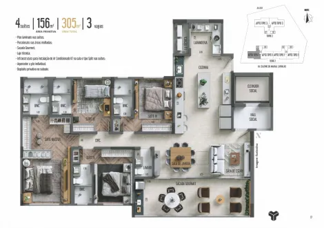 Jau Vila Assis Apartamento Venda R$1.350.000,00 3 Dormitorios 3 Vagas 